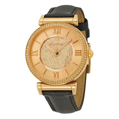 michael kors watches with matching bracelet|Michael Kors leather watch.